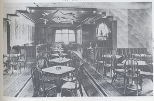 Königsberg (Pr.), Stadtkreis Königsberg Königsberg, Amalienau, Restaurant und Cafe  Alte Hammerschmiede  , Innenansicht Königsberg, Stadtteil Amalienau