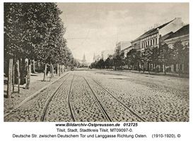 Tilsit, Stadt, Stadtkreis Tilsit Deutsche Straße
