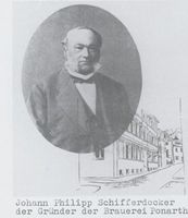 Ponarth, Stadtkreis Königsberg Königsberg, Ponarth, Brauereien,  Johann Philipp Schifferdecker, Gründer der Brauerei Ponarth Königsberg, Brauereien