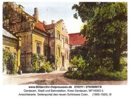 Gerdauen, Stadt und Bahnstation, Kreis Gerdauen  