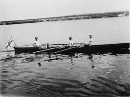 Tilsit, Stadt, Stadtkreis Tilsit Tilsit, Ruderer auf der Memel Tilsit, Sportvereine