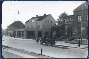 Ortelsburg, Stadt, Kreis Ortelsburg Kaiserstraße Ortelsburg, Postamt, Kaiserstraße - Ecke Bahnhofstraße 