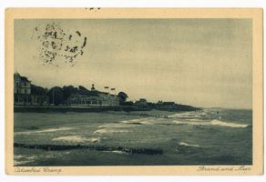 Cranz Kr. Samland, Ort, Kreis Samland Cranz Kr. Samland, Strand am Meer 
