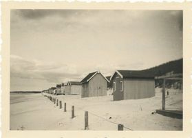 Sandkrug Stadtkr. Memel, Stadtkreis Memel Sandkrug, Kurische Nehrung, Strandhäuschen Зандкруг, Куршская коса, пляжные домики