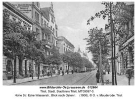 Tilsit, Stadt, Stadtkreis Tilsit Hohe Straße