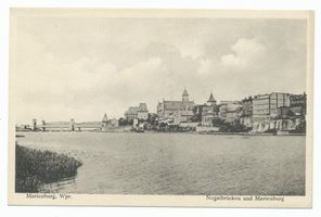 Marienburg, Westpr., Kreis Marienburg Marienburg i. Westpr., Nogatbrücken und Marienburg II 