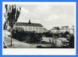 Lötzen, Stadt, Kreis Lötzen Lötzen, Adolf-Hitler-Platz, Lutherschule Лётцен, площадь Адольфа Гитлера, школа Лютера