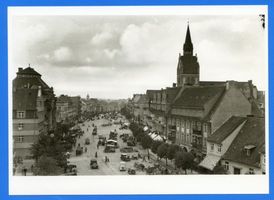 Lyck, Stadt, Kreis Lyck Straße der SA (fr. Kaiser-Wilhelm-Straße) Lyck, Kaiser-Wilhelm-Straße, Wochenmarkt II 