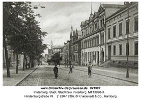 Insterburg, Stadt, Stadtkreis Insterburg Hindenburgstraße (fr. Goldaper Straße֨枆蟬뚶ße)  
