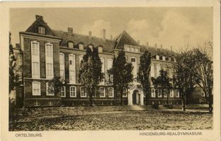 Ortelsburg, Stadt, Kreis Ortelsburg Kaiserstraße Ortelsburg, Hindenburg-Realgymnasium II Ортельсбург, реальная гимназия Гинденбурга, II