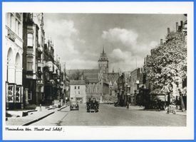 Marienburg, Westpr., Kreis Marienburg Marienburg i. Westpr., Markt, Blick auf die Marienburg II Marienburg, Schloß