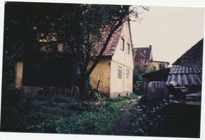 Metgethen, Ort und Bahnstation, Stadtkreis Königsberg Schlageterweg 20-21, 22 Metgethen, Ortsteil Gartenstadt, Schlageterweg 20-21, dahinter Nr. 22 Метгетен, район Гартенштадт, Шлагетервег 20-21, позади № 22