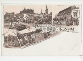 Frauenburg, Kreis Braunsberg Frauenburg, Lithographie, 4 Motive 