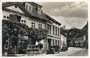 Frauenburg, Kreis Braunsberg Frauenburg, Langgasse mit Hotel Kopernikus 