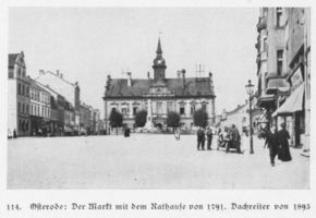 Osterode (Ostpr.), Kreis Osterode Osterode (Ostpr.), Markt mit Rathaus von 1791 