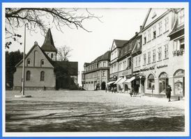 Tapiau, Kreis Wehlau Tapiau, Markt mit Kirche V 