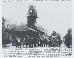 Königsberg (Pr.), Stadtkreis Königsberg Litauer Wallstraße Königsberg, Litauer Wallstraße, Kleinbahnhof am Königstor 