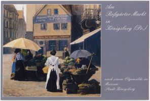 Königsberg (Pr.), Stadtkreis Königsberg Roßgärter Markt Königsberg (Pr.), Roßgärter Markt, Gemälde 