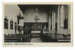Gumbinnen, Stadt, Kreis Gumbinnen Moltkestraße Gumbinnen, Katholische Kirche, Inneres Гумбиннен, католическая церковь, интерьер