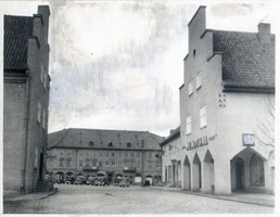 Eydtkau, Kreis Ebenrode Eydtkau, Marktplatz, links Zollamt 
