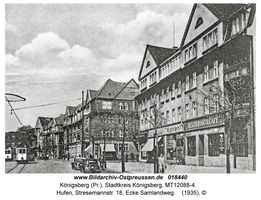 Königsberg (Pr.), Stadtkreis Königsberg General-Litzmann-Straße (fr. Fuchsberger Chaussee/Allee bzw. Stresemannstraße) 18