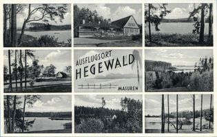 Hegewald Kr. Angerburg, Kreis Angerburg Hegewald Kr. Angerburg, Ausflugsort, 8 Ansichten Хегевальд, район Ангербург, место для экскурсий, 8 видов