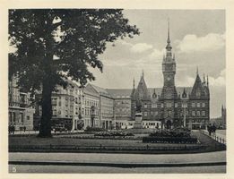 Elbing, Stadt, Stadtkreis Elbing Elbing, Friedrich-Wilhelm-Platz mit Rathaus V 