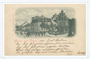 Pillau, Seestadt, Kreis Samland Pillau, Seestadt, Straße mit reformierter Kirche Пиллау, морской город, улица с реформатской церковью