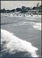 Cranz Kr. Samland, Ort, Kreis Samland Cranz Kr. Samland, Strand mit Hotel Monopol XV Кранц, р-н Самбия, пляж с отелем „Монопол , XV