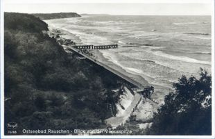 Rauschen Kr. Samland, Kreis Samland Rauschen Kr. Samland, Blick von der Venusspitze XIX Rauschen, Strand
