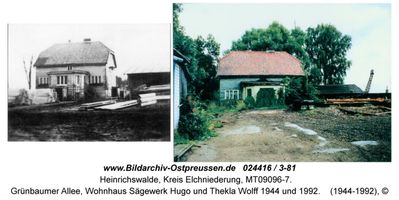 Heinrichswalde Kr. Elchniederung, Kreis Elchniederung Grünbaumer Allee