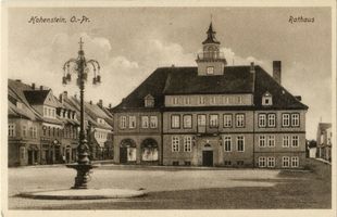 Hohenstein Kr. Osterode, Stadt, Kreis Osterode Hohenstein i. Ostpr., Rathaus III 