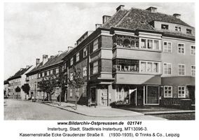 Insterburg, Stadt, Stadtkreis Insterburg Göringstraße (fr. Kasernenstraße)