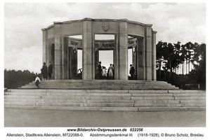Allenstein, Stadtkreis Allenstein  Allenstein, Abstimmungsdenkmal