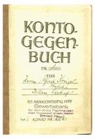 Pillau, Seestadt, Kreis Samland  1 Pillau, Kontogegenbuch der Gewerbebank für den Kreis Fischhausen, Zweigstelle Pillau 