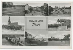 Tilsit, Stadt, Stadtkreis Tilsit Tilsit, Potpourri-Ansichskarte Tilsit, Potpourri-Ansichtskarten
