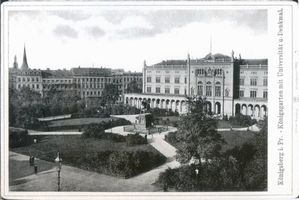 Königsberg (Pr.), Stadtkreis Königsberg Königsberg (Pr.), Königsgarten mit Universität und Denkmal Königsberg, Universität