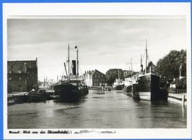 Memel, Stadt, Stadtkreis Memel Memel, Blick von der Börsenbrücke 