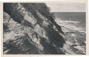  Samland, Tertiäre Schichten an der Steilküste Samländische Steilküste