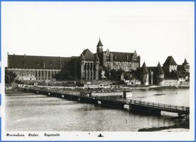 Marienburg, Westpr., Kreis Marienburg Marienburg i. Westpr., Die Marienburg von der Nogatseite VII Marienburg, Schloß