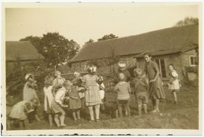Obrotten, Kreis Samland Obrotten, Reichsarbeitsdienstlager 2/13, der Kindergarten I Оброттен, трудовой лагерь РАД 2/13, детский сад I