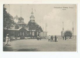 Cranz Kr. Samland, Ort, Kreis Samland Cranz, Strandpromenade mit Corso Cranz, Strandpromenade