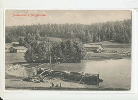 Bunkenmühle, Kreis Osterode Bunkenmühle, Sägewerkansicht mit Uferpartie 
