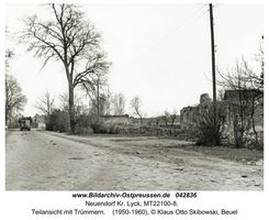 Neuendorf Kr. Lyck, Kreis Lyck  Ostpreußen, Zweiter Weltkrieg und das Ende