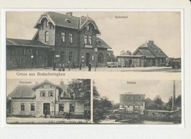 Herandstal, Kreis Goldap Bodschwingken, Bahnhof, Postamt, Mühle 