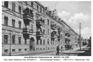 Tilsit, Stadt, Stadtkreis Tilsit Heinrichswalder Straße