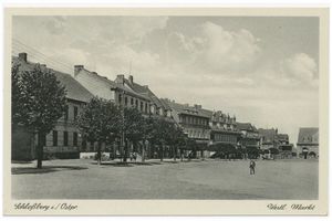 Schloßberg, Kreisstadt, Kreis Schloßberg Schlossberg, Kreisstadt, Markt, Westseite 