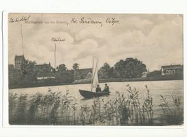 Molteinen, Kreis Gerdauen Molthainen, Ortsansicht von der Seeseite 