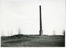 Wiesengrund (Ostpr.), Kreis Lyck Wiesengrund (Ostpr.), Schornstein der ehemaligen Molkerei 