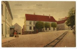 Gerdauen, Stadt und Bahnstation, Kreis Gerdauen Gerdauen, Magistrat I Гердауэн, магистрат, I